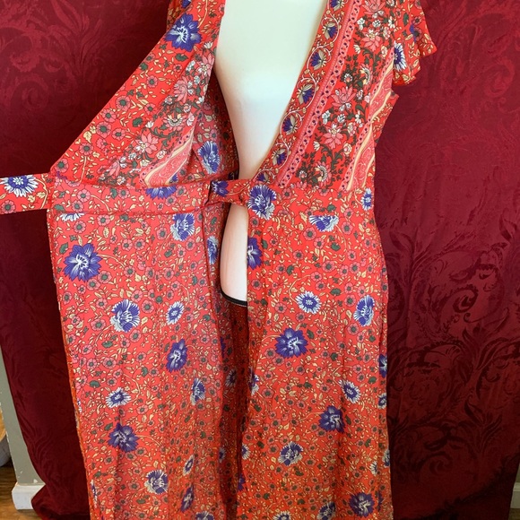 Floral Wrap Maxi Dress - Picture 3 of 8
